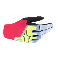 Alpinestars 2024 Techstar Gloves Light Blue/Red Berry/Black