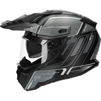 M2R Hybrid Helmet - Trooper PC-5F - Grey/Black Product thumb image 2