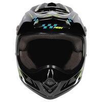 M2R MX2 Junior Helmet - Lightning PC-3 - Hi Vis/White/Blue Product thumb image 2