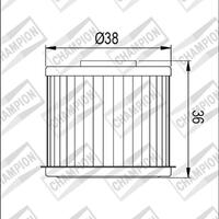 Champion Oil Filter Element  COF017 Product thumb image 2