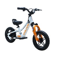 Takani Electric Balance Bike 12'' - TK1224-RS White Orange Product thumb image 2