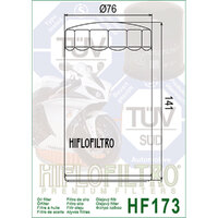 Hiflofiltro - OIL Filter  HF173C Chrome Product thumb image 2