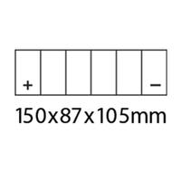 Roadstar Battery MF CTX9-BS [8Ah] EA Product thumb image 2