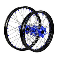 States MX Wheel SET Husqvarna TC/FC 21 inch Front/19 inch Rear - Black/Blue/Blue Product thumb image 2