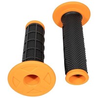 Oneal MX PRO Grips Half Waffle Dual Comp - Hand Guard Ready - Open END - BLK/ORG Product thumb image 2