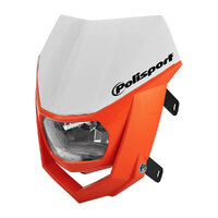 Polisport Headlight Halo - Orange / White Product thumb image 2