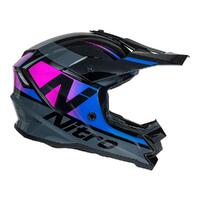 Nitro Helmet MX710 Youth Onyx Purple/Pink Product thumb image 2