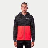 Alpinestars Camo Block Hoodie Charcoal Heather/Warm Red Product thumb image 2