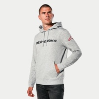 Alpinestars Linear Wordmark 2.0 Hoodie Grey Heather/Red Product thumb image 2