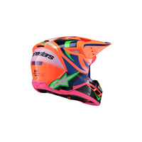 Alpinestars SM3 Youth Deegan Helmet ECE06 | FLURO-ORANGE Purple FLURO-PINK Product thumb image 2