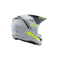 Alpinestars SM3 Youth Radium Helmet ECE06 | Grey Black FLURO-YELLOW Matt Product thumb image 2