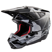 Alpinestars SM5 Rover 2 Helmet ECE 22.06 Black/Silver Gloss Product thumb image 2