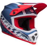 Bell MX-9 Mips Helmet Offset Matt Metal Blue/White Product thumb image 2