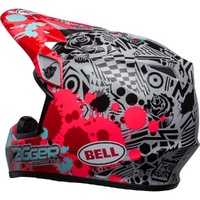 Bell MX-9 Mips Helmet Tagger Splatter Bright Red/Grey Product thumb image 2