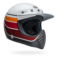 Bell MOTO-3 Helmet Rollin Sands Satin Gloss White/Black Product thumb image 2