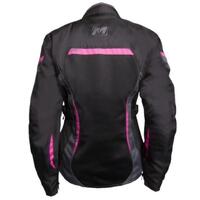 Motodry Clio Jacket Womens Black Magenta Product thumb image 2