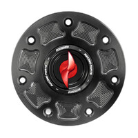 Accossato Fuel Cap Quick Action for Kawasaki ZXR400 ZX-7R ZRX1200 ZZR1100 red Product thumb image 2