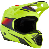 FOX V1 Flora Off Road Helmet Yellow Product thumb image 2