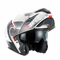 RXT Helmet 918 FLIP-UP  Fusion Gloss WH/BK/RD Product thumb image 2