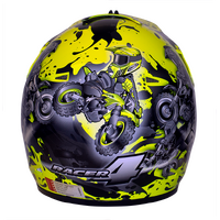 RXT Racer 4 Kids Off Road Helmet Fluro Yellow Product thumb image 2