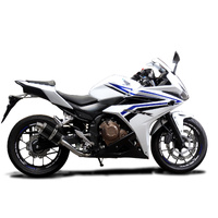 Honda CBR500R 2016-2024 225MM Oval Carbon Exhaust System Product thumb image 2