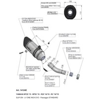 Leovince LV SLIP-ON A | LV PRO | Stainless | YZF-R25 / R3 / MT-25 / MT-03 14>17 Product thumb image 2