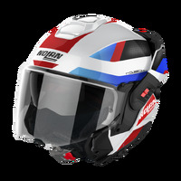 Nolan N120-1 Flip Over Subway Helmet White/Red/Blue/Black Product thumb image 2