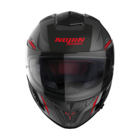 Nolan N80-8 Full Face Wanted Helmet Flat Grey/Black/Red Product thumb image 2