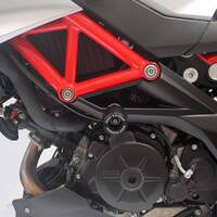 Oggy Knobs 750-900 Aprilia Shiver& Dorsodura 08-20 (Black Frame Sliders) Product thumb image 2