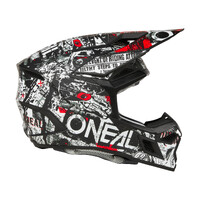 Oneal 25 3SRS Helmet Attack V.25 - Matte BLK/WHT Product thumb image 2