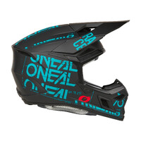 Oneal 25 3SRS Helmet Static V.25 - Matte BLK/Teal Product thumb image 2