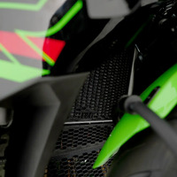 R&G PRO Radiator Guard for Kawasaki ZX-4R(R) (SE) '23- GREEN COLOUR Product thumb image 2