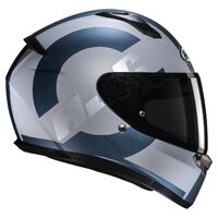 HJC C10 Helmet - Tez MC-2SF - Blue/White Product thumb image 3