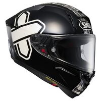 Shoei X-SPR Pro Helmet - Cross Logo TC-5 - Black/White Product thumb image 3