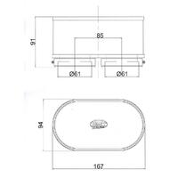 BMC FM3092 Universal Motorcycle Air Filter Dual Oval Set Product thumb image 3