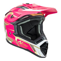 Nitro MX760 Off Road Helmet Pink/White/Gold Product thumb image 3