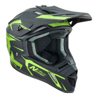 Nitro MX760 Off Road Helmet Satin Black/Fluro Green Product thumb image 3