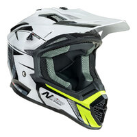 Nitro MX760 Off Road Helmet White/Grey/Fluro Green Product thumb image 3