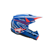 Alpinestars SM3 Youth Wurx Helmet ECE06 | Blue Red White Black Glossy Product thumb image 3