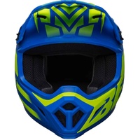 Bell MX-9 Mips Helmet Disrupt Matt Classic Blue/HI-VIZ Yellow Product thumb image 3