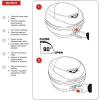 Givi E300 Monolock 30L Topbox Case + Plate (MICRO 2 Lock SET) Product thumb image 3