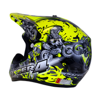 RXT Racer 4 Kids Off Road Helmet Fluro Yellow Product thumb image 3