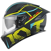 KYT R2R Concept Helmet Matt Black/Yellow Product thumb image 3