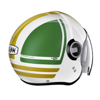 Nolan N21 Visor Open Face Flybridge Helmet White/Red/Green/Gold Product thumb image 3