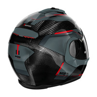 Nolan X-1005 UC Flip Up Undercover Helmet Carbon Grey/Red Product thumb image 3