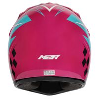 M2R MX2 Junior Helmet - Lightning PC-7 - White/Blue/Hi Vis Product thumb image 4