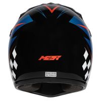 M2R MX2 Junior Helmet - Lightning PC-8 - Orange/Black/Blue Product thumb image 4