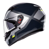 AGV Helmet K3 - Shade Grey/Yellow Fluo Product thumb image 3