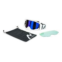 Nitro NV-150 Off Road Goggles White Frame Blue Lens Product thumb image 4