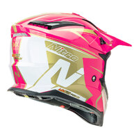 Nitro MX760 Off Road Helmet Pink/White/Gold Product thumb image 4